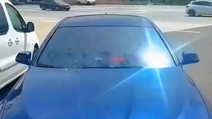 Çakarlı otomobile gereği yapıldı