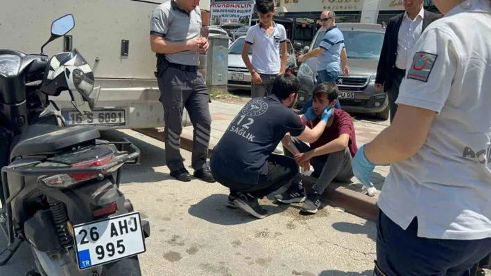 Çalınan motosikletini teslim aldı, park halindeki otobüse çarptı