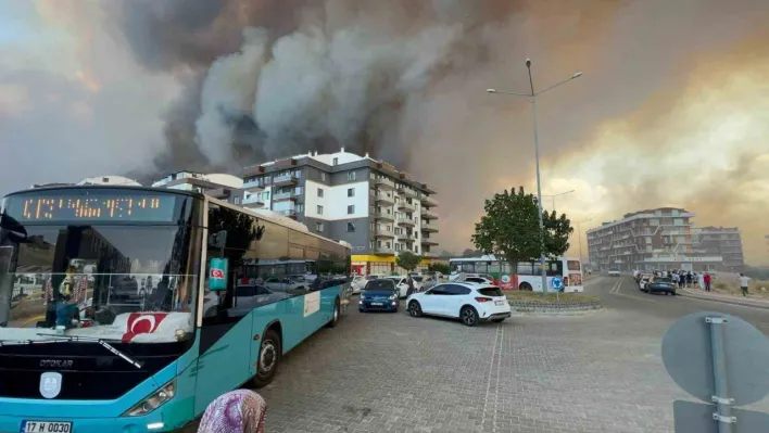 Çanakkale'de orman yangını hastaneye yaklaştı