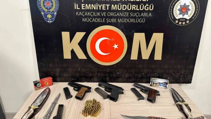 Çanakkale'de silah kaçakçılığı operasyonuna 2 tutuklama