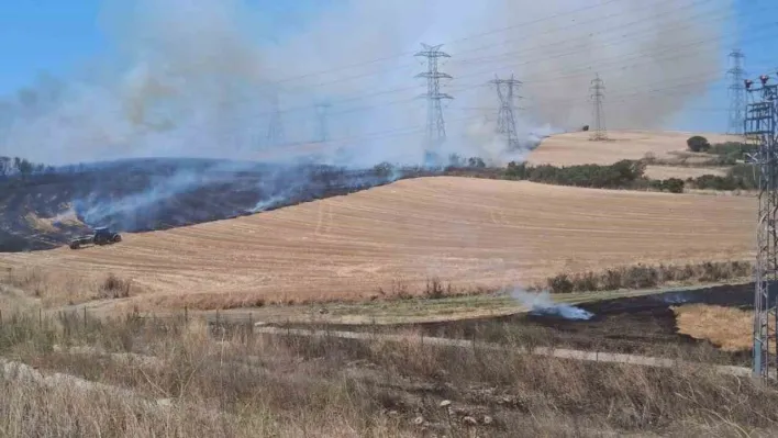 Çanakkale'de tarım arazisinde çıkan yangın kontrol altına alındı