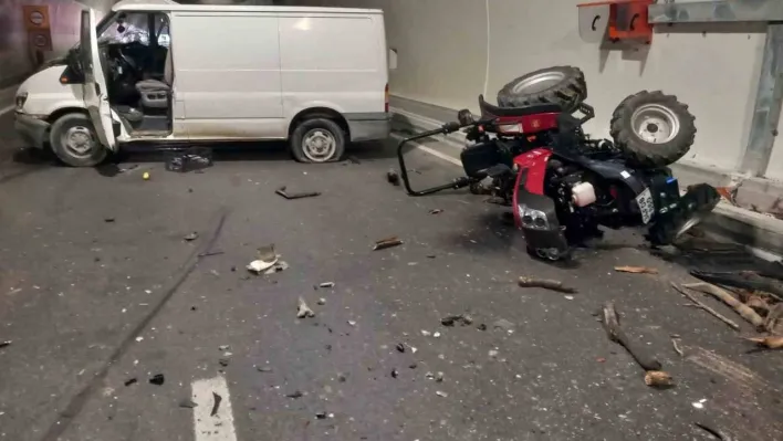 Çanakkale'de tünelde trafik kazası: 2 ağır yaralı