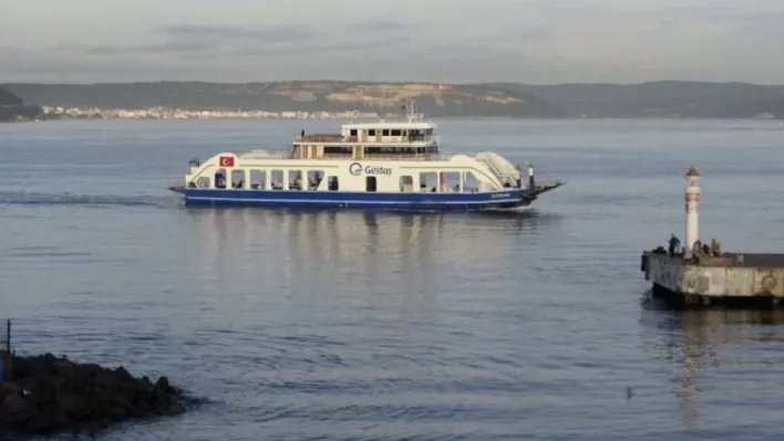 Çanakkale-Eceabat hattında bazı feribot seferleri iptal edildi