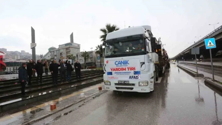 Canik'ten deprem bölgesine yardım seferberliği