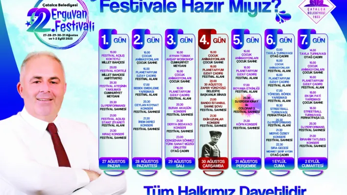 Çatalca Erguvan festivali bugün başlıyor