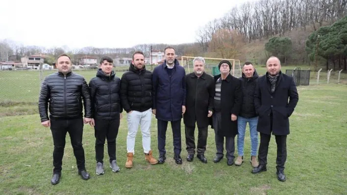 Çayırdere'ye futbol sahası yapılıyor