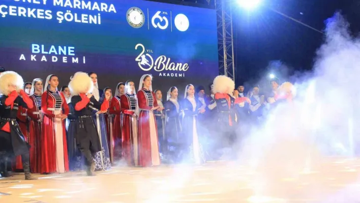 Çerkesler, Güney Marmara şöleninde unutulmaz bir gece yaşadı