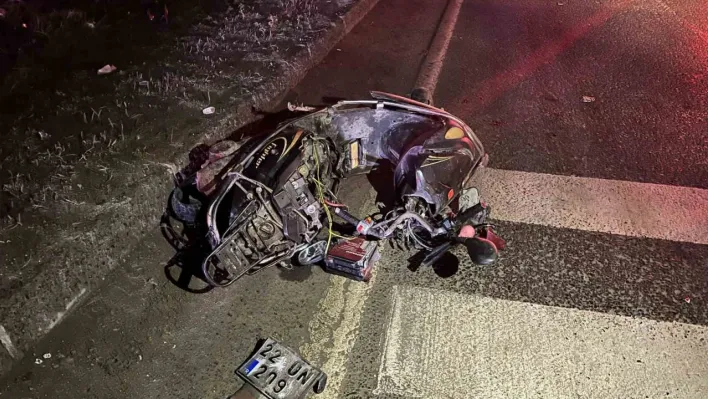 Çerkezköy'de feci kazada ağır yaralanan motosiklet sürücüsü hayatını kaybetti