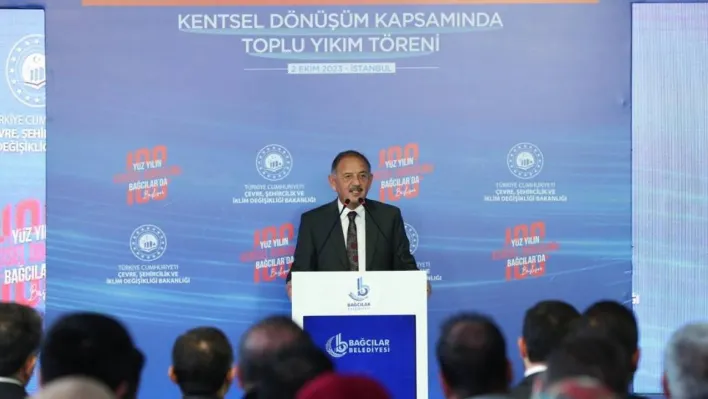 Çevre, Şehircilik ve İklim Değişikliği Bakanı Özhaseki: 'Hazine arsalarını kentsel dönüşümde değerlendireceğiz'