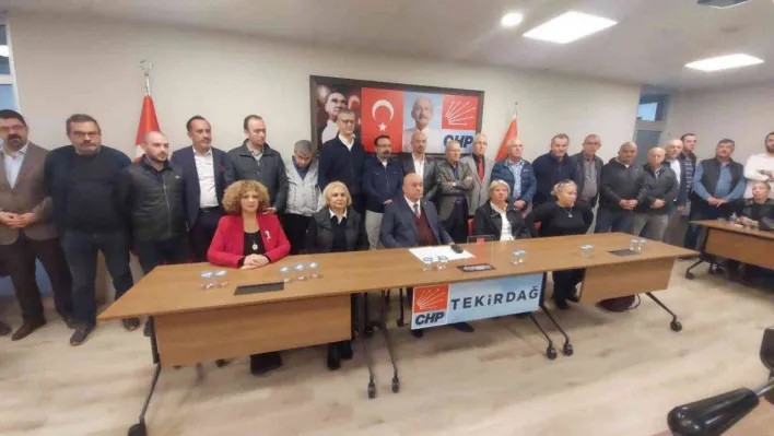 CHP Tekirdağ'dan toplu istifa açıklaması