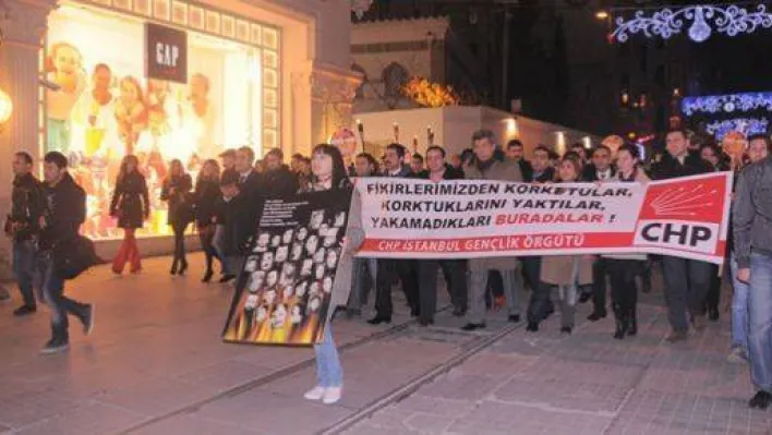 Chp Gençliği Sivas Katliamı Davasında Zamanaşımını Protesto Etti