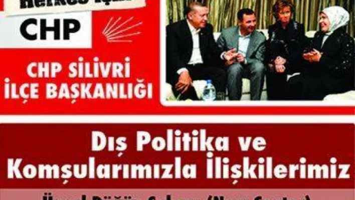 CHP'den dış politika paneli...