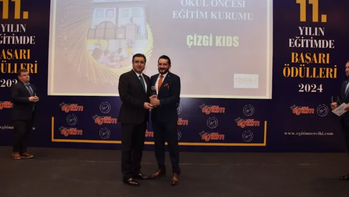 Çizgi Kids İngilizce Anaokulu'na Yılın En İyi Okul Öncesi Eğitim Kurumu Ödülü