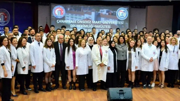 ÇOMÜ Diş Hekimliği Fakültesi Beyaz Önlük Giyme töreni gerçekleşti