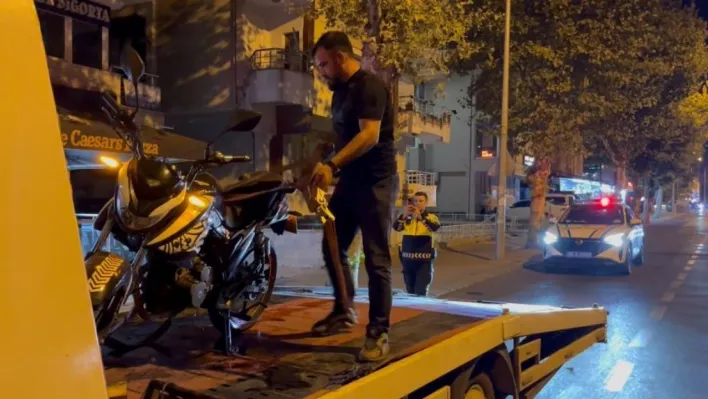 Çorlu'da abart egzozla gezen motosikletli alkollü çıktı