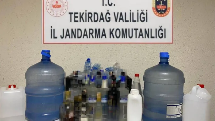 Çorlu'da kaçak alkol operasyonu