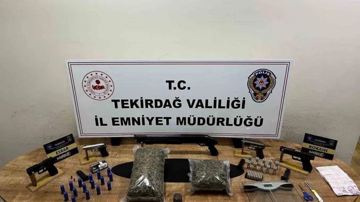 Çorlu'da uyuşturucu ve kaçakçılık operasyonuna 2 tutuklama