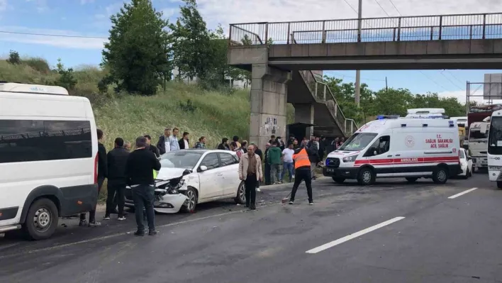 Çorlu'da zincirleme kaza: 4 yaralı