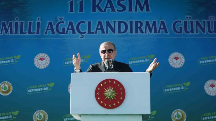 Cumhurbaşkanı Erdoğan: 'Son 23 yılda 7 buçuk milyar fidan ve tohumu toprakla buluşturduk'