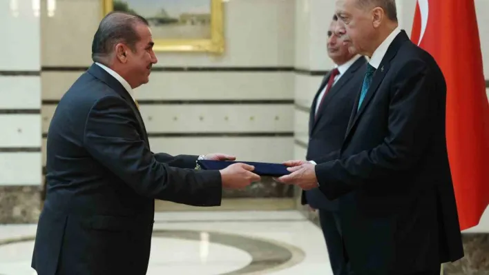 Cumhurbaşkanı Erdoğan, Irak Büyükelçisi Majid Abdulreda Hassan Al-Lachmawi'ni kabul etti