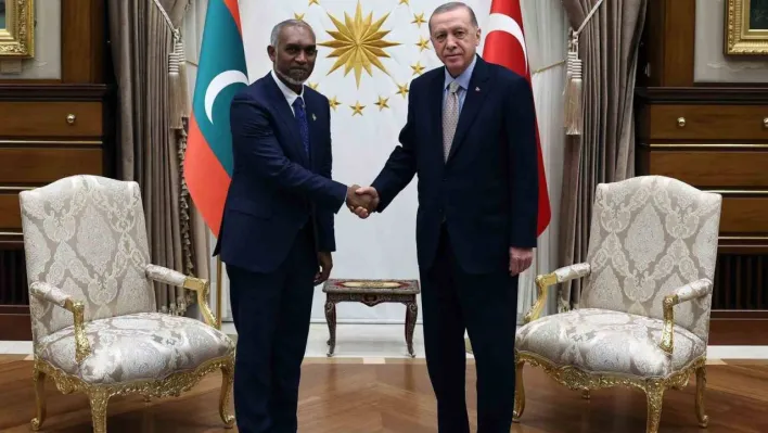 Cumhurbaşkanı Erdoğan, Maldivler Cumhurbaşkanı Muhammed Muizzu ile bir araya geldi.