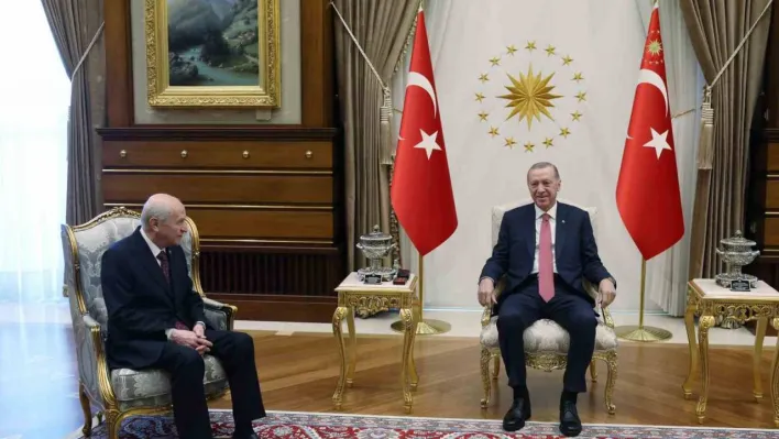 Cumhurbaşkanı Erdoğan, MHP Genel Başkanı Bahçeli'yi kabul etti