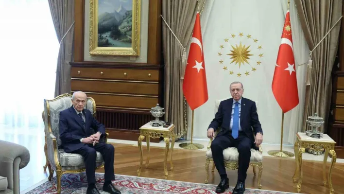 Cumhurbaşkanı Erdoğan, MHP Genel Başkanı Bahçeli ile görüştü