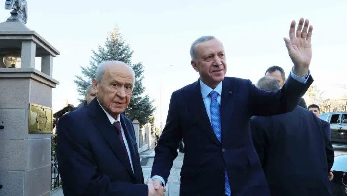 Cumhurbaşkanı Erdoğan, MHP Lideri Bahçeli ile bir araya geldi