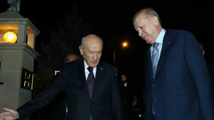 Cumhurbaşkanı Erdoğan, MHP Lideri Bahçeli ile bir araya geldi