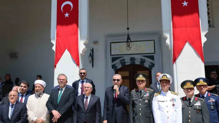 Cumhurbaşkanı Erdoğan yapımı tamamlanan camilerin açılışında konuştu