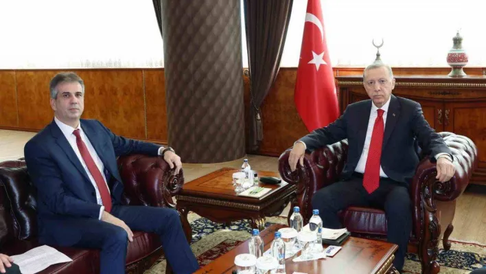 Cumhurbaşkanı Recep Tayyip Erdoğan, İsrail Dışişleri Bakanı Eli Cohen'i kabul etti.