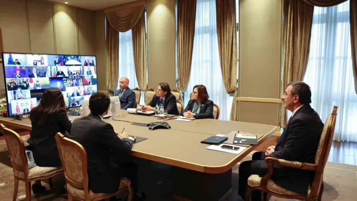 Cumhurbaşkanı Yardımcısı Yılmaz: 'Türkiye olarak, adil ve kalıcı barış için diplomatik çabaları desteklemeye devam edeceğiz'