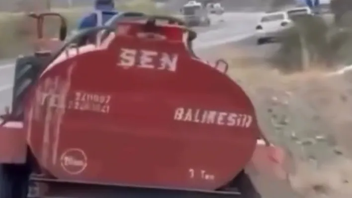 Dayanışmanın en güzel görüntüleri...Yangına jant üzerinde gitti