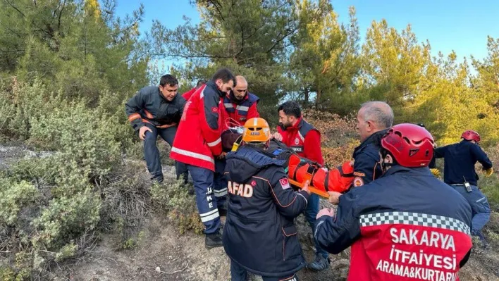 Define avcılarını, bir kişinin ayağına kaya düşmesi ele verdi