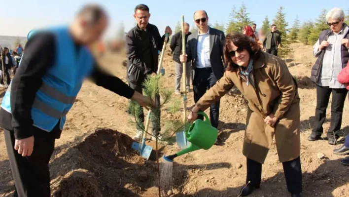 Denetimli serbestlik yükümlüleri 11 Kasım Milli Ağaçlandırma Günü'nde fidanları toprakla buluşturdu