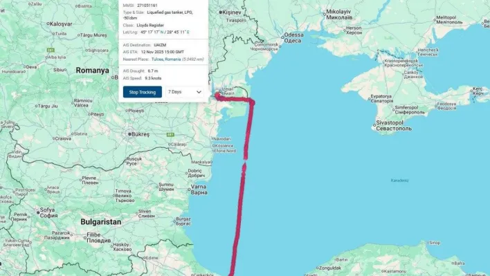 Denizcilik Genel Müdürlüğü: 'ORINDA adlı LPG gemisi Ukrayna İzmail Limanında tahliye sırasında isabet almış ve yangın çıkmıştır'
