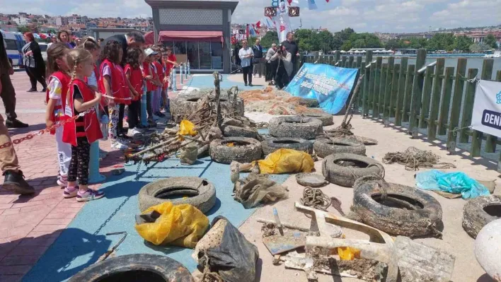 Denizden çıkanlar şoke etti: Traktör lastiği bile var