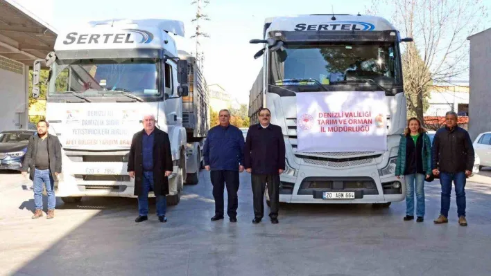 Denizli'den afet bölgesine 50 ton un