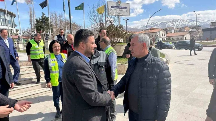 Deprem bölgesine lojistik merkez kuruldu