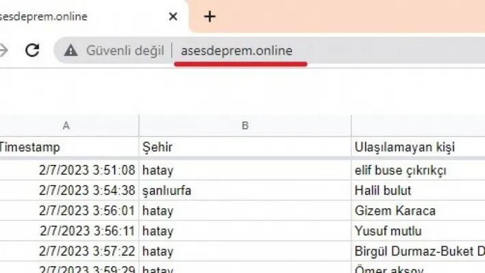 Depremle ilgili yardım çağrılarını toplayan site yaptı