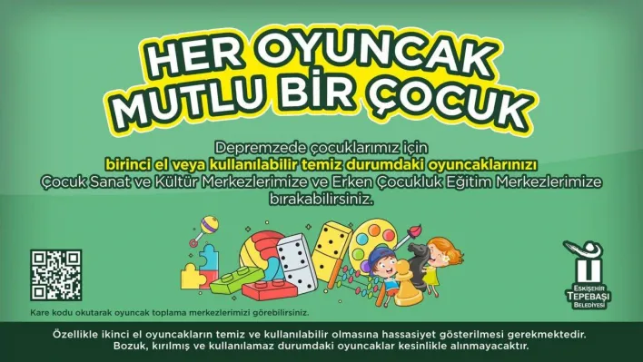 Depremzede çocuklara oyuncak kampanyası