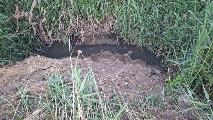 Dereye akan lağım suyu, mahalleliyi nefes alamaz hale getirdi