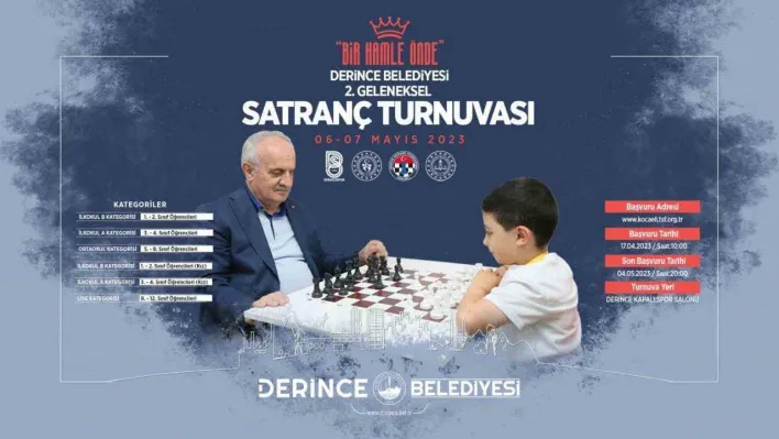 Derince'de satranç heyecanı yaşanacak