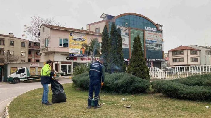 Derince'nin yeşil alanları bahara hazırlanıyor