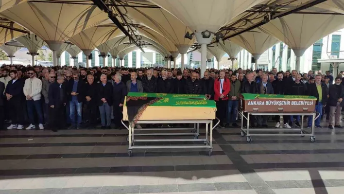 Devrilen konteynerin altında kalarak hayatını kaybeden adam son yolculuğuna uğurlandı