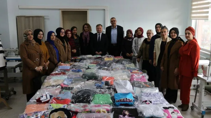Dikiş kurslarında biriken tekstil atıklarını bakın nasıl değerlendirdiler