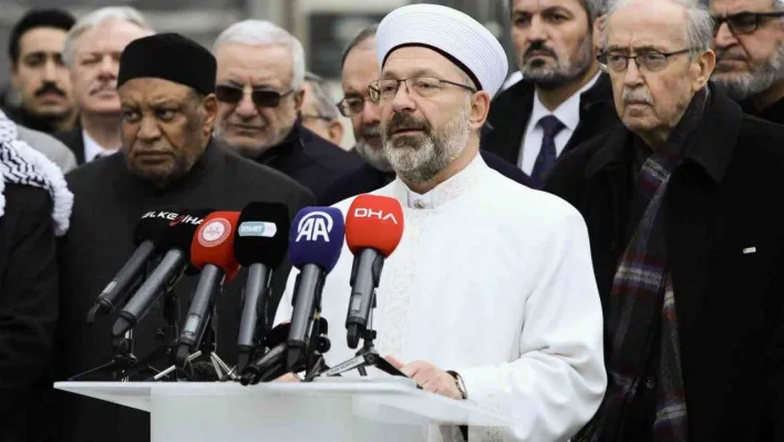 Diyanet İşleri Başkanı Erbaş: 'Zulmü durdurmak Müslüman'ın vicdani görevidir'