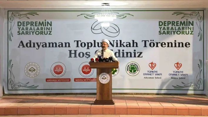 Diyanet İşleri Başkanı Erbaş: 'Gençlerimizin evlenmelerine yardımcı olmalıyız'