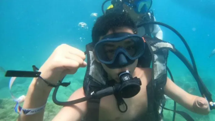 Doğuştan bir kolu ampute olan Mehmet Efe: 'Benim engelim yok, sadece hayallerim var'