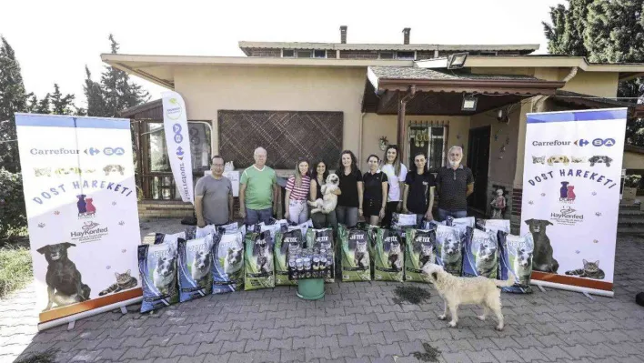 Dost Hareketi projesinde mama desteği 45 tona ulaştı